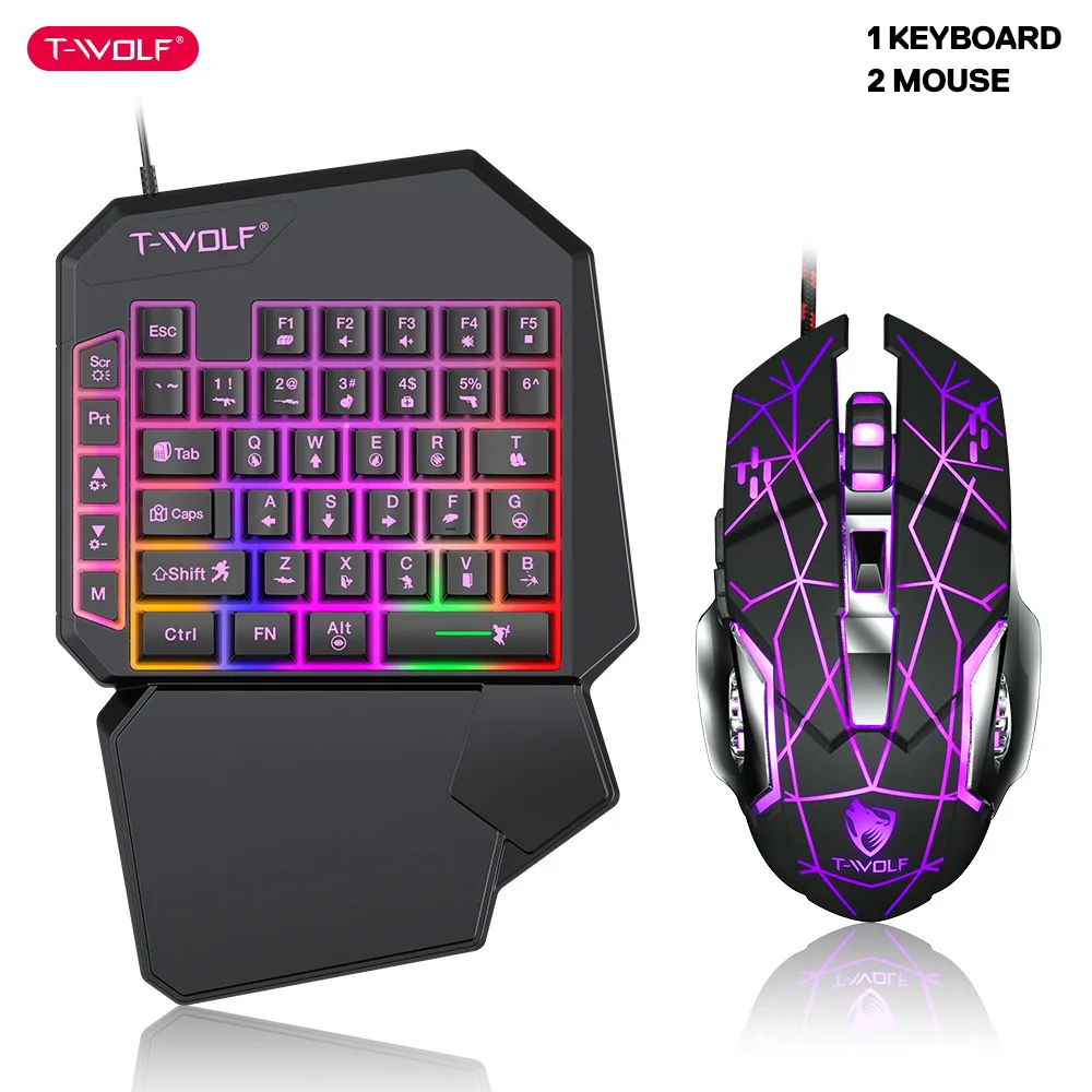 T-WOLF TF900 One Handed Keyboa - Gaming Keyboard Mini review and price