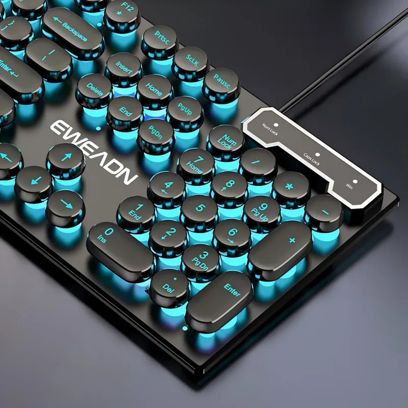 Retro Punk Mechanical Feel Key - Gaming Keyboard No Rgb review and price