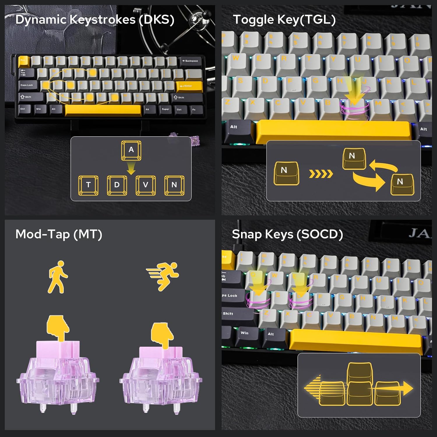 AULA WIN60 HE 60% Max Pro Magn - Gaming Keyboard Hot Swappable review and price