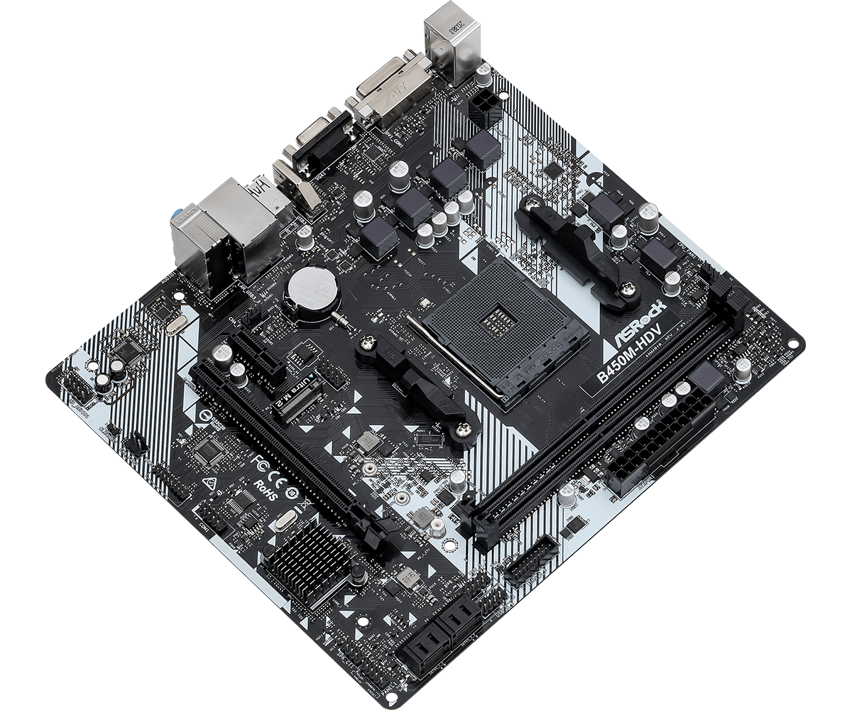 AMD B450 ASROCK B450M-HDV R4.0 - Amd Cpu Ryzen 7 review and price