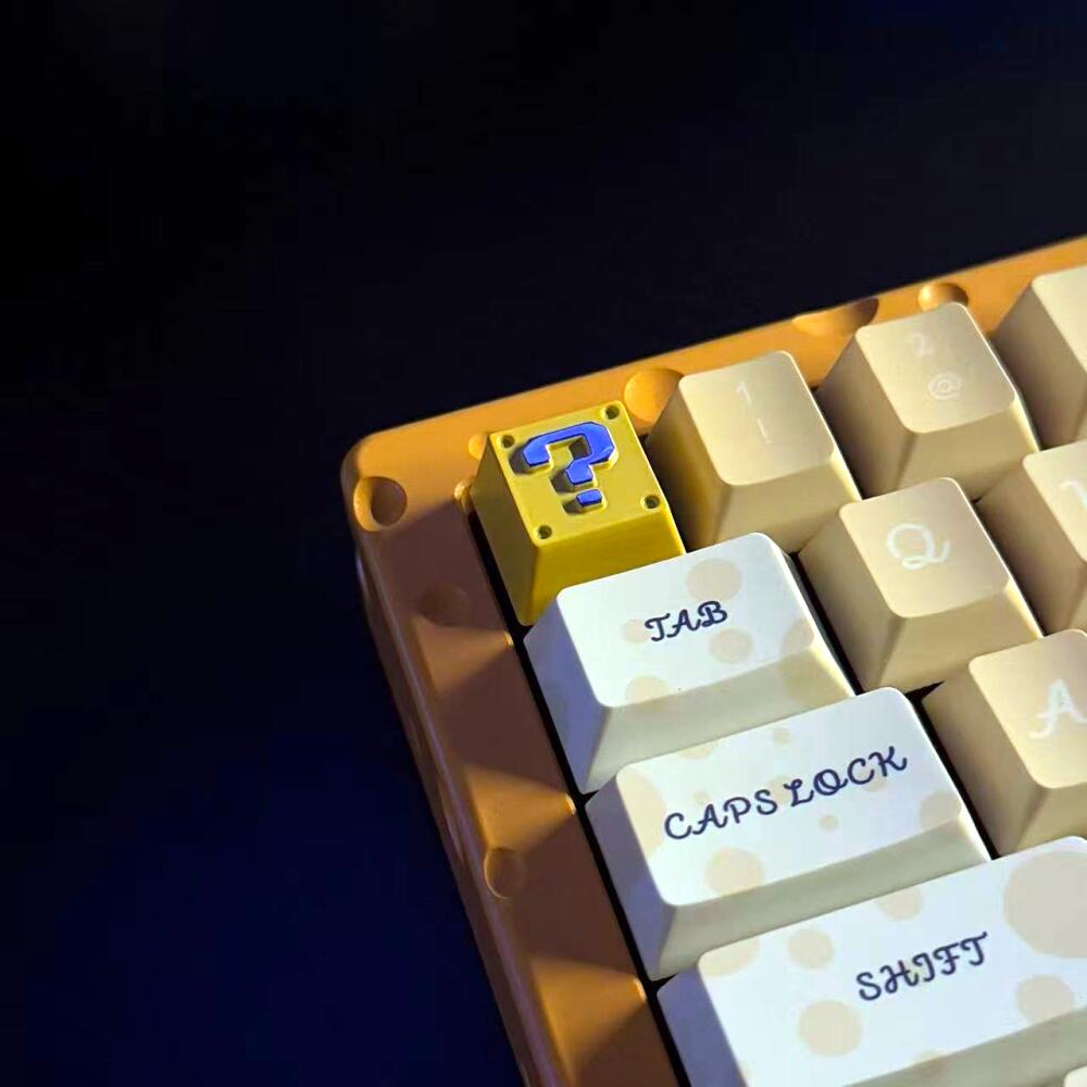 Retro 8-Bit Pixel Question Blo - Gaming Keyboard Nearby review and price